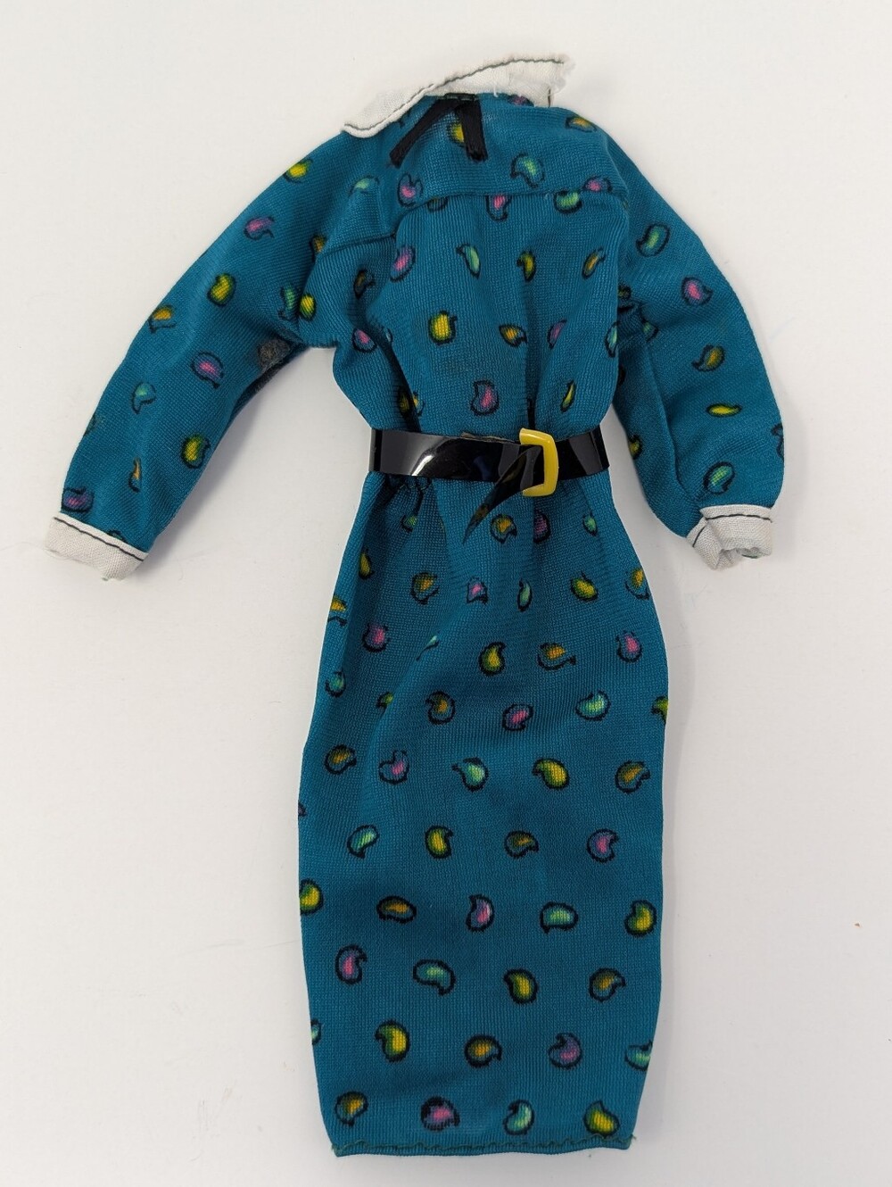 Barbie Teal Dress with Belt Vintage #3679 Career Dress 1981 Mattel TLC